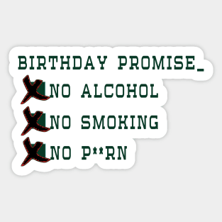 Birthday promise (BP) Sticker